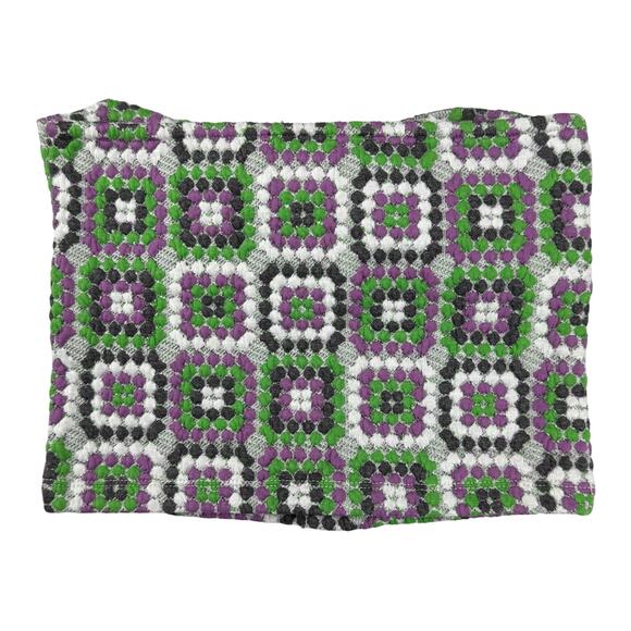 NWT NGOrder Pacsun Jacquard Multi Dot Crop Top Sz 2 - Picture 8 of 9